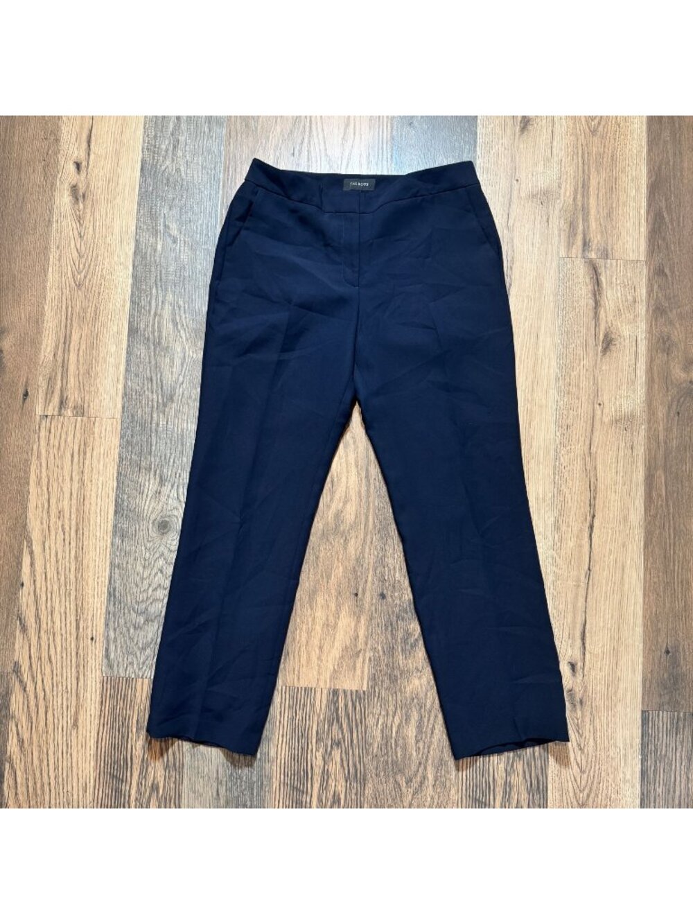 Talbots Navy Blue Ankle Trouser Dress Pants Size 12